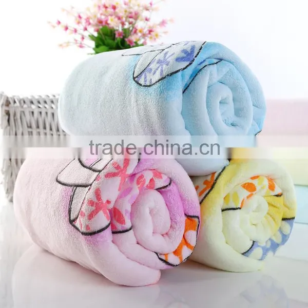 2015 New Style Quick Dry Super Soft Cartoon Mushroom Design Cotton Baby Bath Towel photo-4