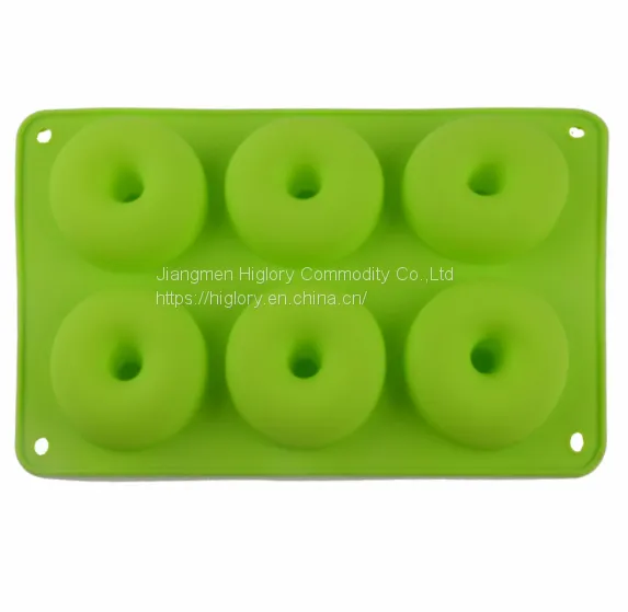 Heat Resistant 6 Cavity Silicone Baking Muffin Cake Mold Donut Caking Mold photo-4