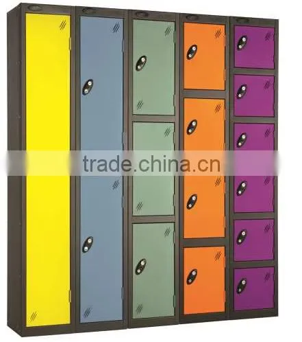 White Folding Single Door Police Uniform Steel Locker / Employee Storage Metal Locker photo-5
