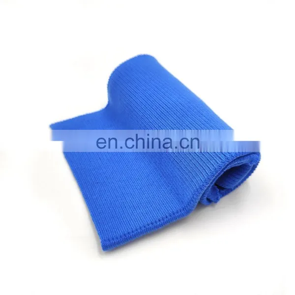 Manufacturer Sell Polyester 1*1 Cuff Hem Rib Stretch Custom Ribbed High Quality Fabric Knitting Rib photo-3