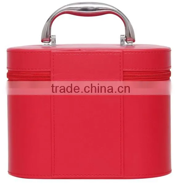 High Quality Hard Leather Travel Organizer Makeup Vanity Case,professional Beauty Box Makeup Travel Case photo-5