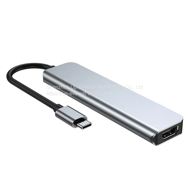 Aluminum 6 In 1 USB Hub HDMI*1+USB3 .0*1+USB 2.0*2+micro SD*1+SD*1 photo-5