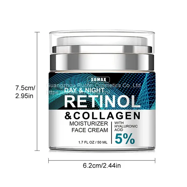 Kin Care Facial Moisturizer Retinol Cream For Women And Men Face Day And Night Cream Reduce Wrinkles 50ml photo-4