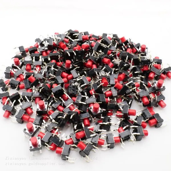 Japanese Original ALPS Plug-in Switch SKHHBYA010 Red 6mm Square Push in Type 6 * 6 * 7 2.55N photo-3