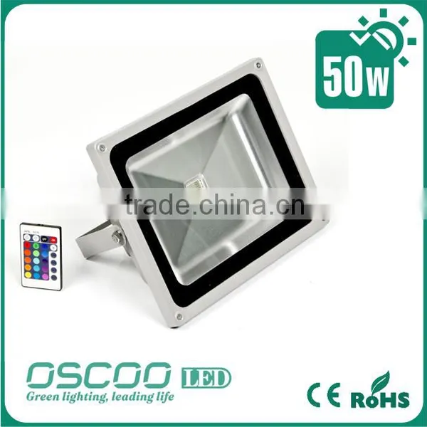 50W IP65 Waterproof LED Flood Light High Powered RGB Color Change(16 Different Color Tones) With Remote Control photo-3
