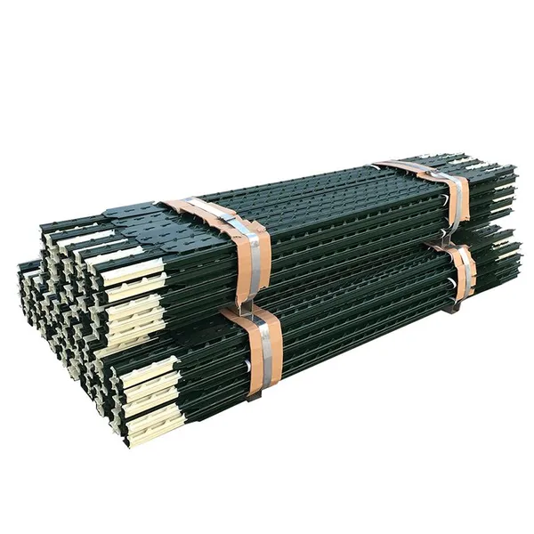 American Farm 6 ft Galvanized T-Post Green Metal Farm Fence Picket Iron Number Pressure Treated Wood for Home Yards