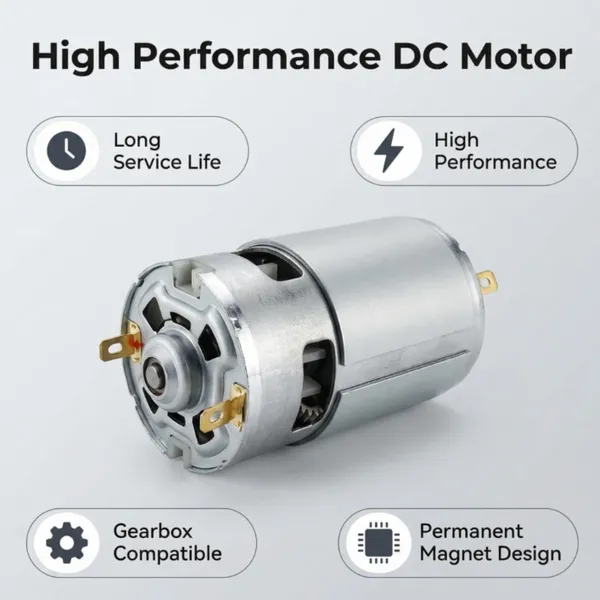 High-Torque Permanent Magnet DC775 Motor: Efficient, Durable, and Versatile for All Your Industrial Needs! photo-5