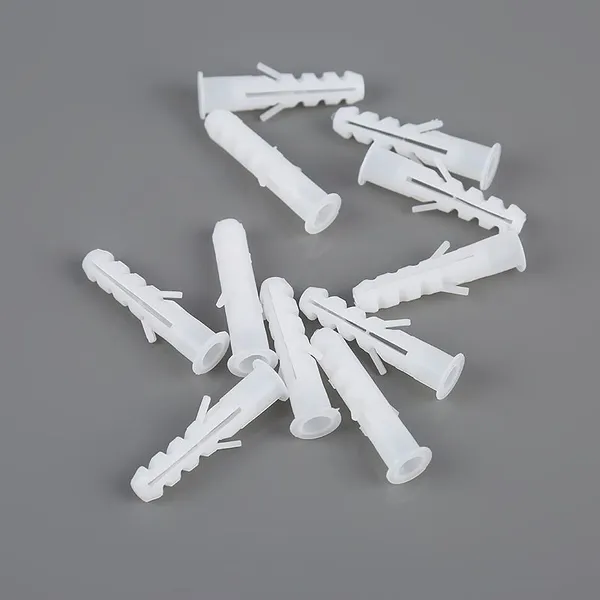 Bouchons d'expansion pour maçonnerie en béton, décoration de maison, avec design côtelé, en nylon PA66, installation facile, échantillons gratuits