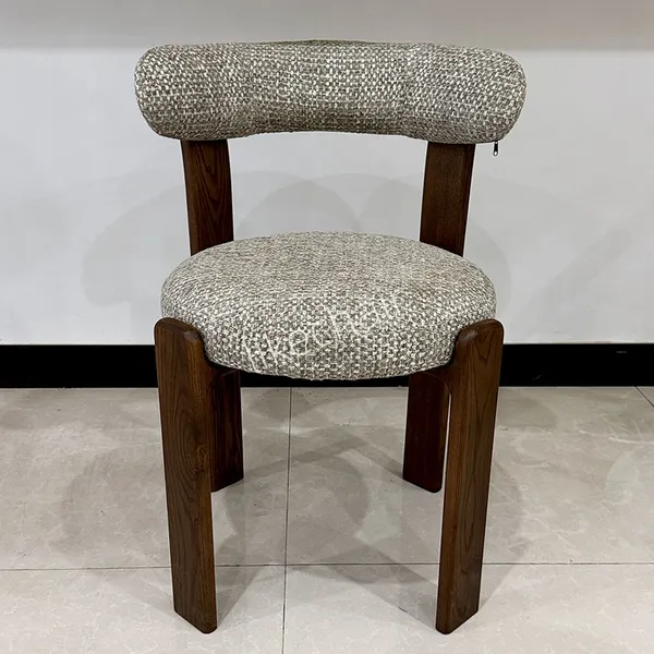 Best Selling KD Upholstered Dining Chair With Solid Wood Frame Restaurant Dining Chair