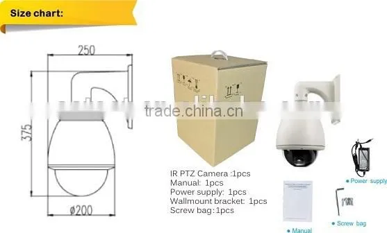 Popular Design Metal Housing 960P HD AHD CMOS Sensor 1.3MP 36X Zoom Low Cost High Speed Dome PTZ Camera photo-6