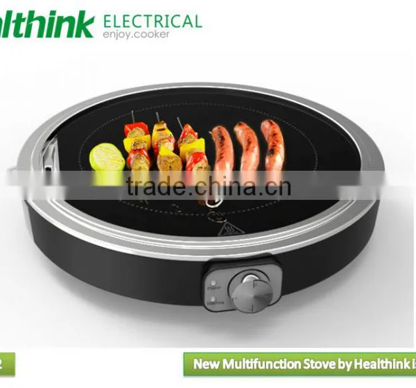 Portable Electric Glass Grill , Bbq Grill