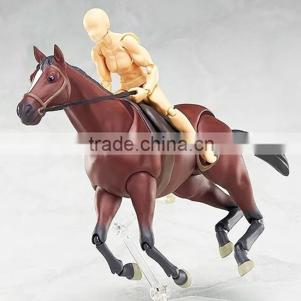Custom Plastic Race Horse Toy OEM Plastic Animal Figurines Horse photo-2