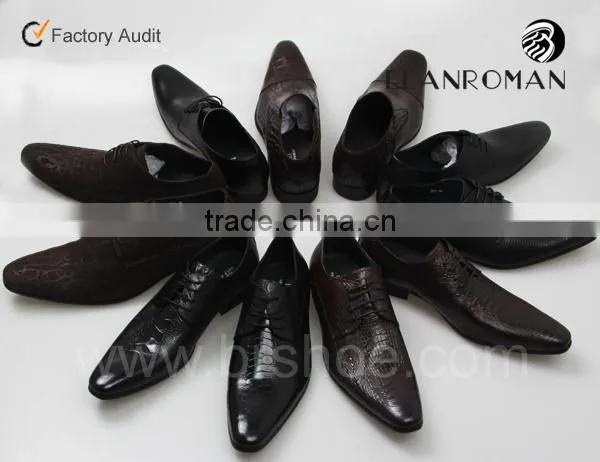 Men Lace-up Leather Shoe Genuine Dress Leather Shoes for Men Sales in Africa photo-6