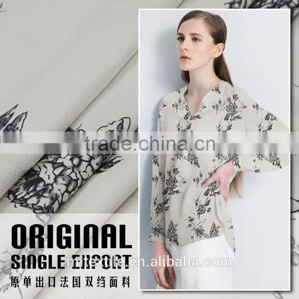 Plain Dyed Silk Crepe de Chine photo-2