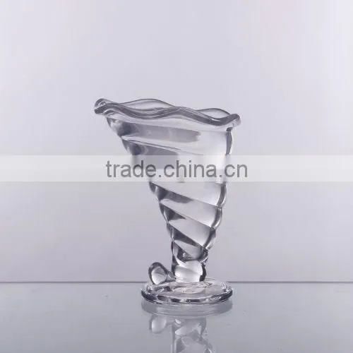 Clear Pressed icecream bowl
