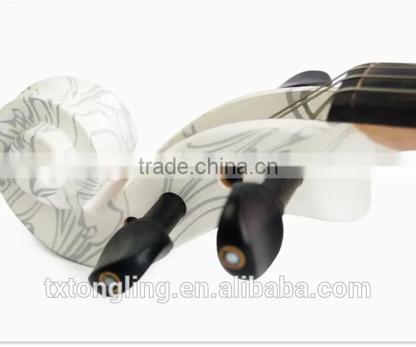Nice White Color Flower Violin TL-1313 photo-4