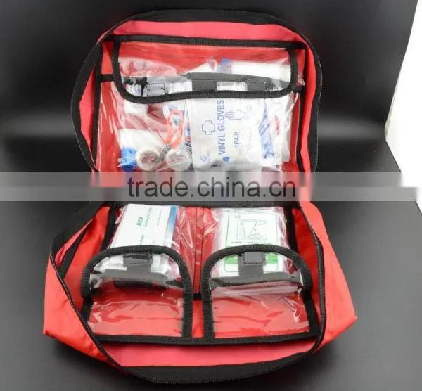 Emergency First Aid Travel Kit in Red Cross Bag for Outdoor Treatment photo-3
