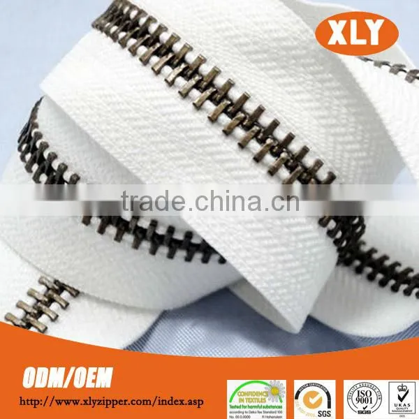 Manufacture Zipper Wholesale Fancy Design Custom Gold Metal Zipper photo-5