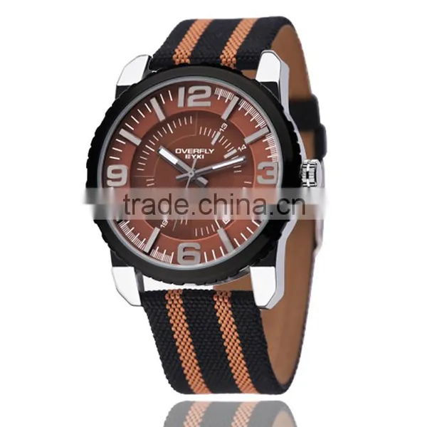 Charming EYKI Brand Men's Fabric Stripe Watch Water Resistant Male Quartz Watch photo-4