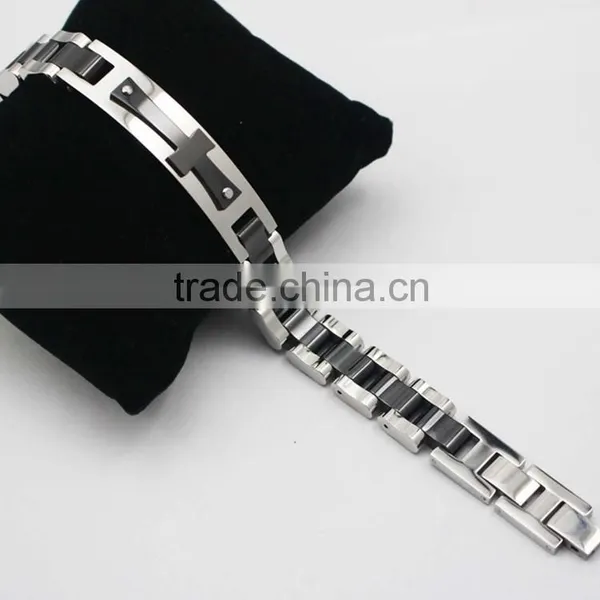 2016 Newest Fashion Stainless Steel Biker Chain Bracelet Men photo-4