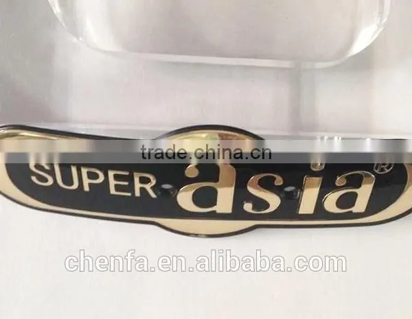 Manufacturer Custom Chrome Acrylic Name Badge for Car and Motorcycle photo-3