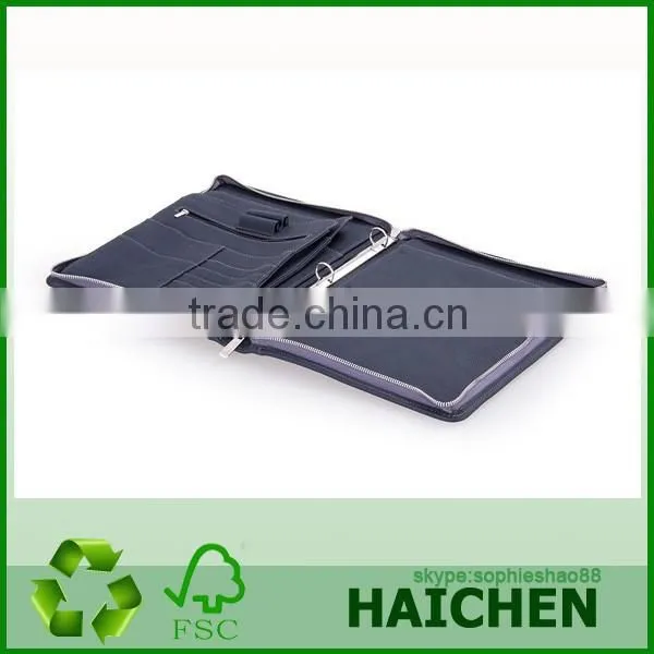 Leather A4 Zipper Binder Notebook photo-4