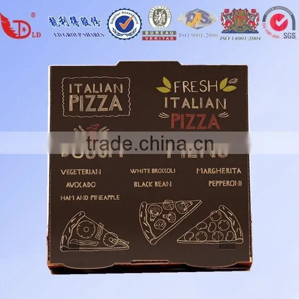 Cheaper Hand-Made Recycle E- Flute Paper Corrugated Pizza Boxes Manufacturer, Carton Pizza Delivery Box for Supplier's Choice photo-2