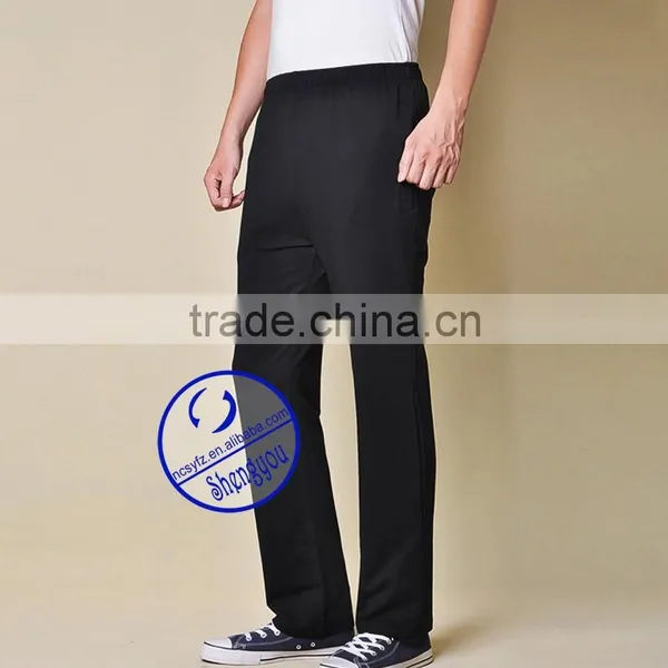 2015 New Design Man Black Blank Jogger Pants photo-3