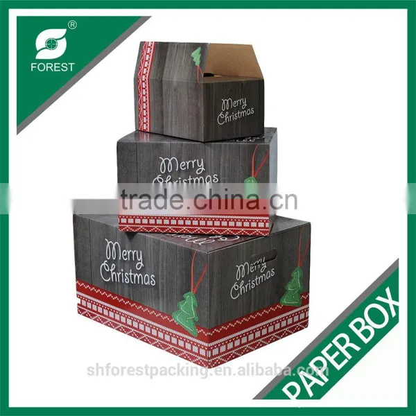 CHRISTMAS CELEBRATION AND PACKING FULL COLOR PRINTED GIFT BOX photo-2