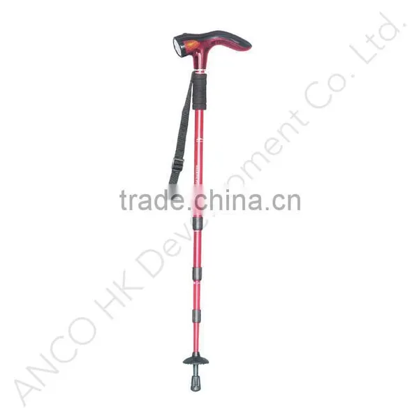 GOOD QUALITY LIGHT WEIGHT TELESCOPIC TREKKING POLE