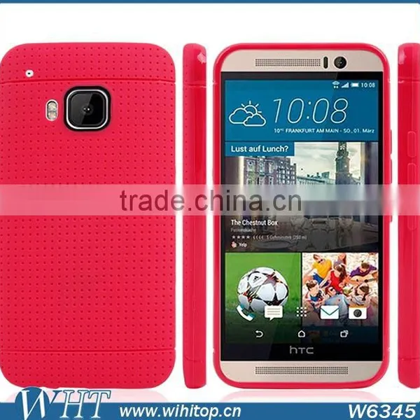 The Newest Design Silicon With Honeycomb Case for HTC One M9 Wholesale Price photo-4