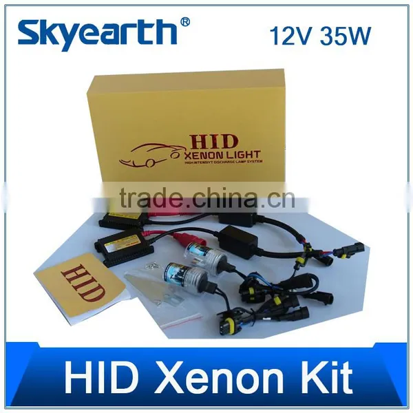 Car AC Slim H1 H7 9005 9006 Focus 6000K 12V 35W HID Ballast Xenon Light Kit photo-5