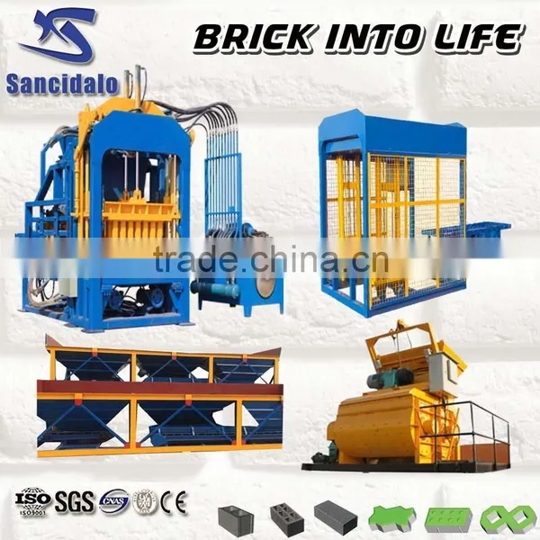 QT4-15B Hydraulic PLC Control Full Automatic Concrete Burning-free Hollow Brick Making Machine photo-2