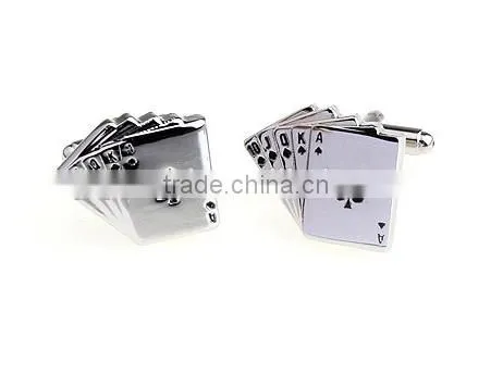 Fashion Cards Cufflinks, Poker Aces Cufflinks, Playing Card Cufflinks