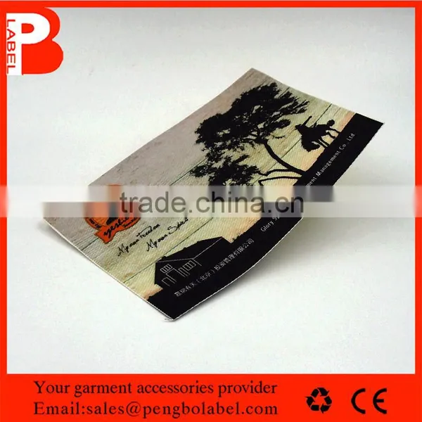High Quality Customized Jeans Ultrasonic Cut Printed Label Logo photo-6