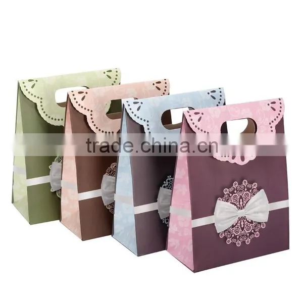 Paleviolet Darkolivegreen Bag Paper Bag Gift Bag Shopping Paper Bag High Quality Customized Print Your Logo photo-2
