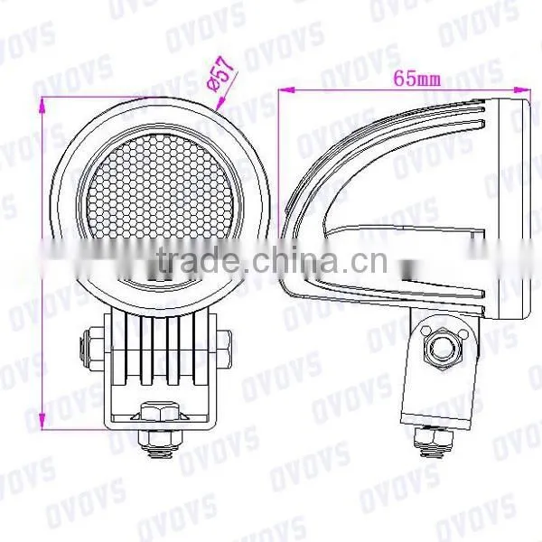 IP67 Waterproof 24V/12V 10W LED Work Light for Moor Offroad,ATV,4x4,Truck,Wheelchair,Cartorcycle f photo-5