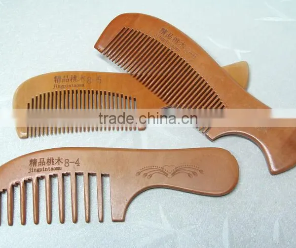 Hottest Keep Healthy Personalized Wide Tooth Natural Wooden Hair Brush Comb photo-6