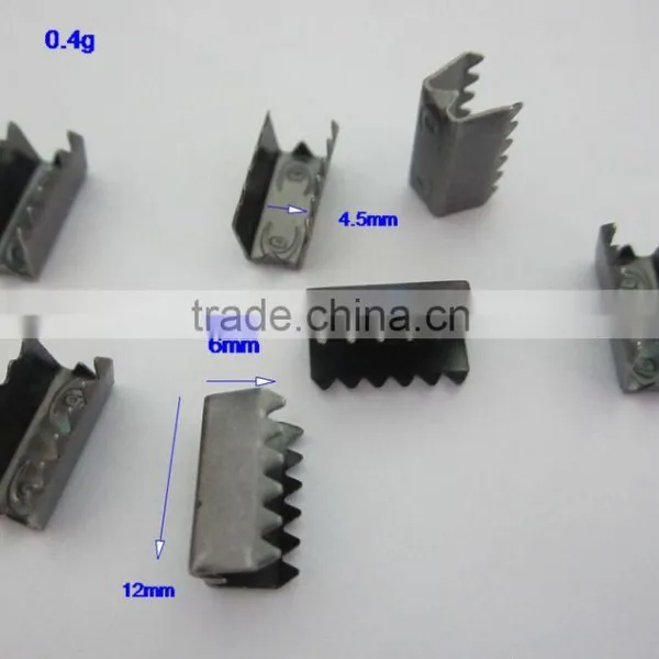 Factory supply metal rope end clip for paper bag