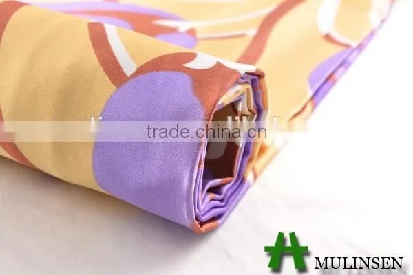 Mulinsen 2015 Printed Flower 100 Polyest Hot Woman Sleepwear Satin photo-4