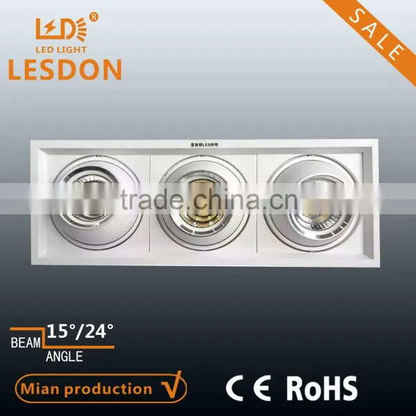 Bridgelux COB 2x18W Led Rectangular Down Light,165*335mm Cut Out photo-3