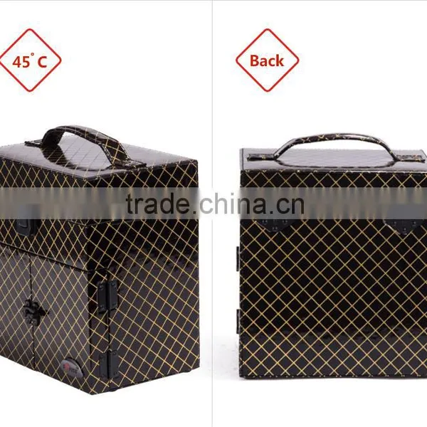 2016 Factory Price Cosmestic Suitcase Makeup Box Cosmetic Rolling Suitcase photo-3
