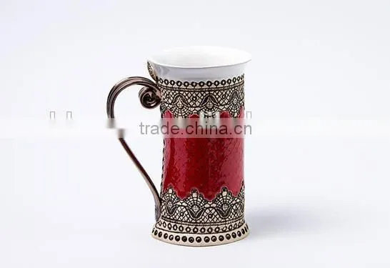 16oz Mug With Handbuilding Techniques, Ceramics and Pottery, Red Mug photo-4