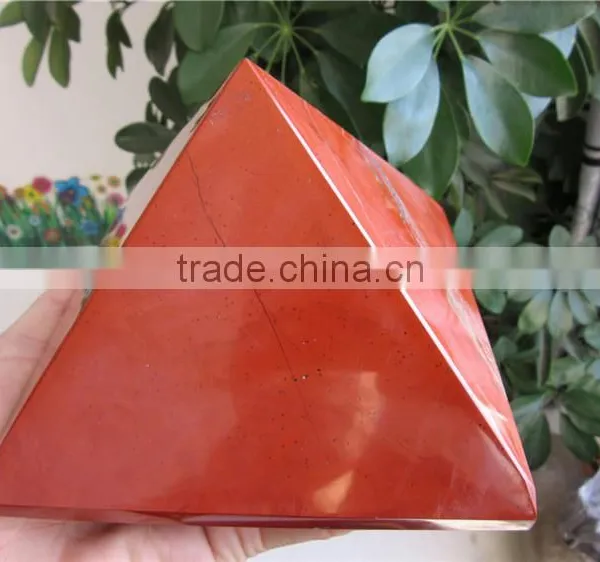 High Quality Engraving Red Jasper Jade Pyramid for Sale photo-4