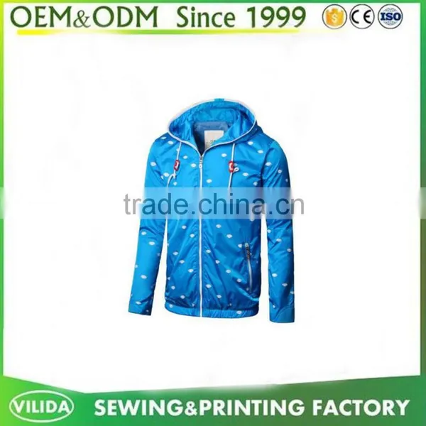 Manufacture 2016 Fashion Windbreaker Sports Jacket Custom Running Softshell Jacket OEM photo-5