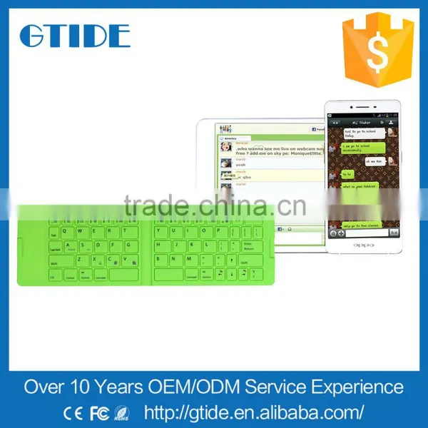 Gtide Wireless Silicone Folding Bluetooth Keyboard for Tablet pc With High Quality photo-4