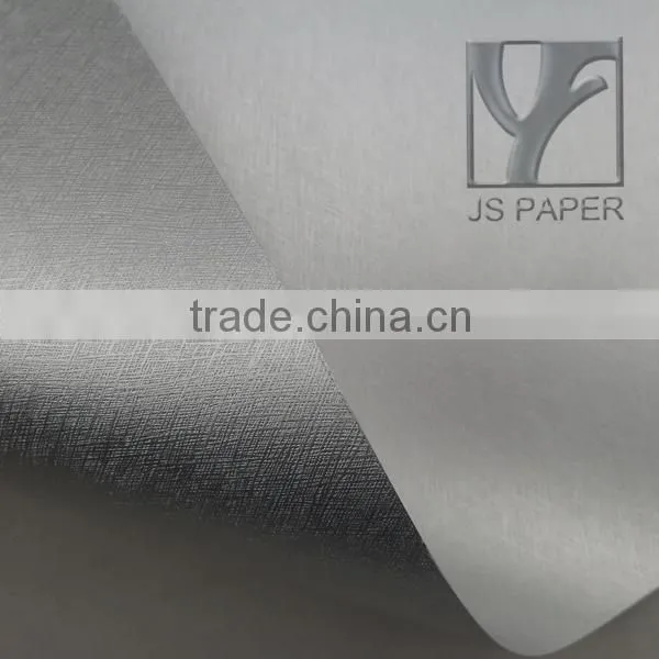 Two Sided Silver Metallic Foil Paper Rolls Gold/ Silver Foil Wrapping Paper photo-2