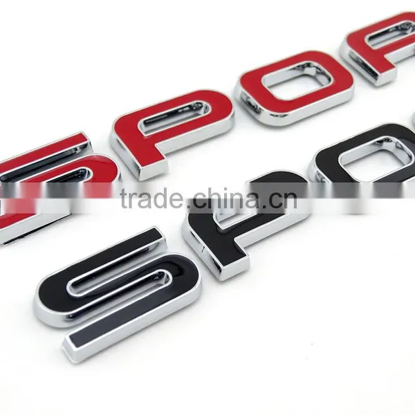Wholesale Sport Chrome Adhesive Letters Custom Logo Stickers photo-3