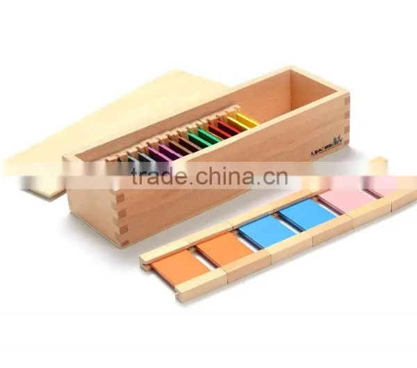 Premium Montessori Classroom Educational Material for Wooden Color Tablets(2nd Box)