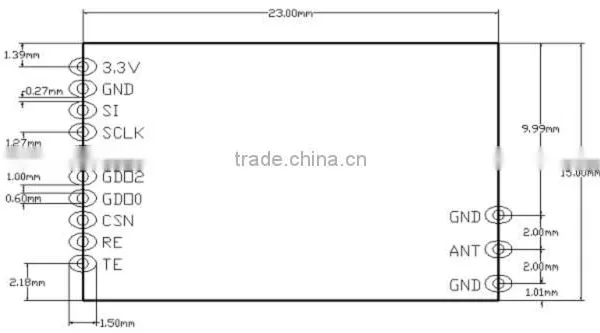 433.92mhz Wireless rf Receiver Module Cc1101 Wireless Module 1KM rf Module photo-2